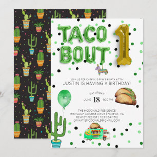 Taco Bout One   Invitation pour un premier anniver