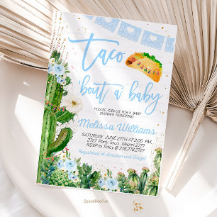 Taco Bout Un garçon Invitation Baby shower