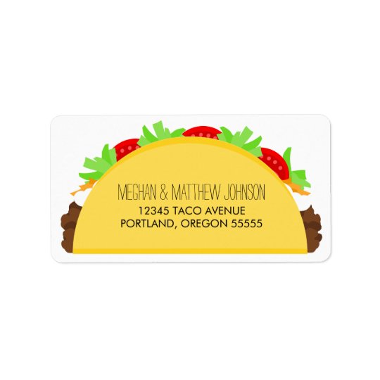 Taco Étiquette D'adresse