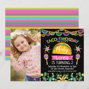 Taco Invitation du 2e anniversaire du Mexique