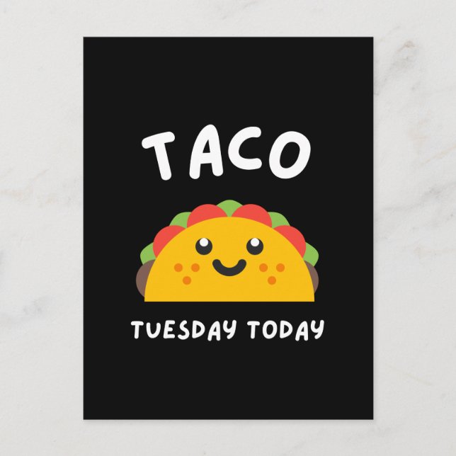 TACO MARDI AUJOURD'HUI Carte postale (Devant)