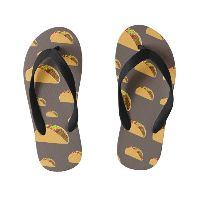 Taco Mardi Design - Les tongs pour enfants (Semelle)