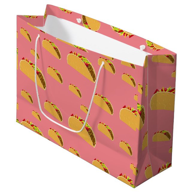 Taco Mardi Design - Sac Cadeau - Grand (Devant Angle)