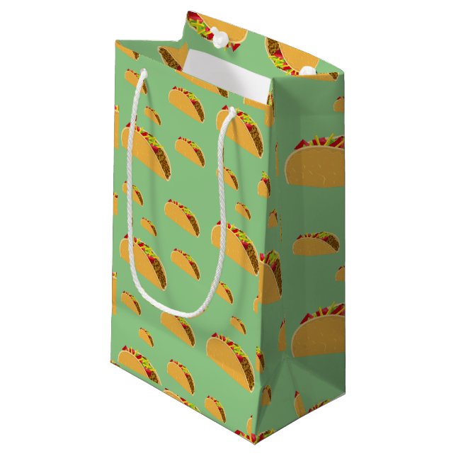 Taco Mardi Design - Sac Cadeau - Petit (Devant Angle)
