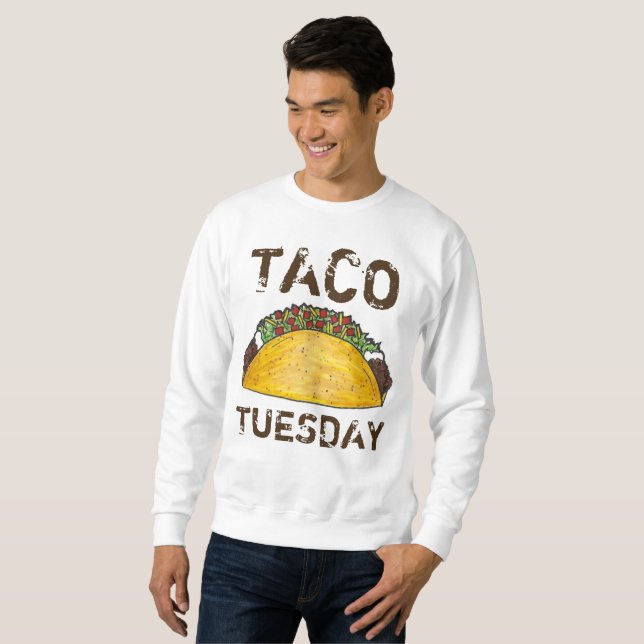 Taco Mardi Mexicain Tacos Sweatshirt de nourriture (Devant entier)