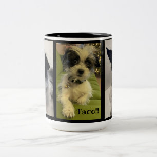 Taco ! ! Mug de café à deux tons 15 oz