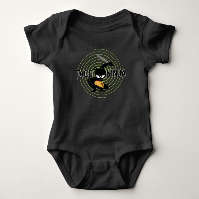 Taco Ninja Design - Body bébé en jersey (Devant)