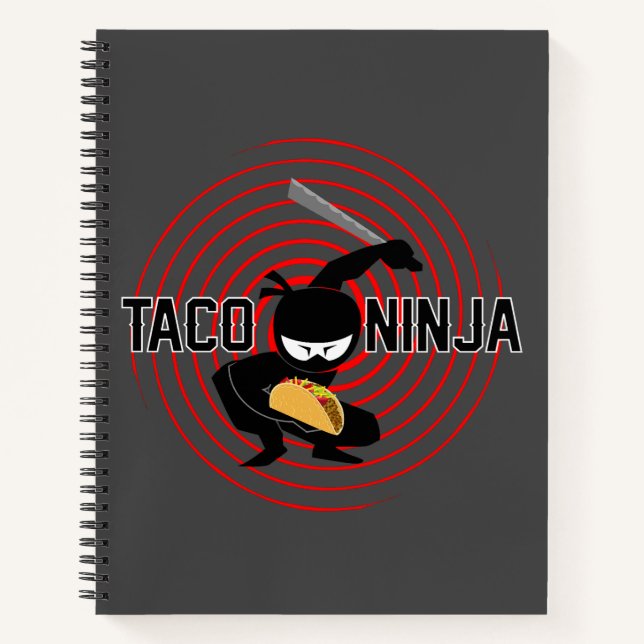 Taco Ninja Design - Carnet Spiral (Devant)