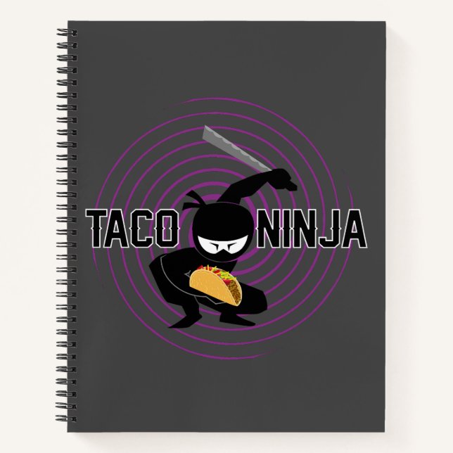 Taco Ninja Design - Carnet Spiral (Devant)