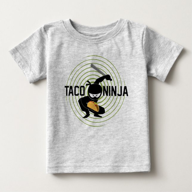 Taco Ninja Design - T-shirt Baby Fine Jersey (Devant)
