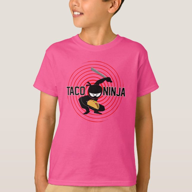 Taco Ninja Design - T-shirt de base pour enfants (Devant)