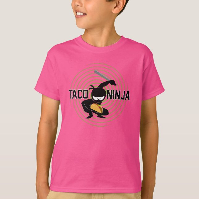 Taco Ninja Design - T-shirt de base pour enfants (Devant)