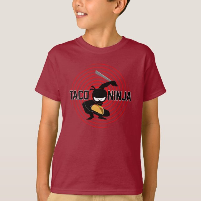 Taco Ninja Design - T-shirt de base pour enfants (Devant)