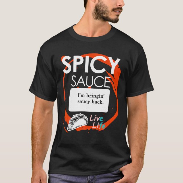 Taco Sauce Tshirts Groupe épicé Costumes d'Hallowe (Devant)