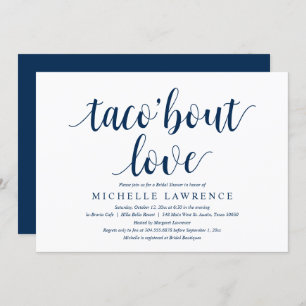 taco sur l'amour, Invitation de douche nuptiale mo