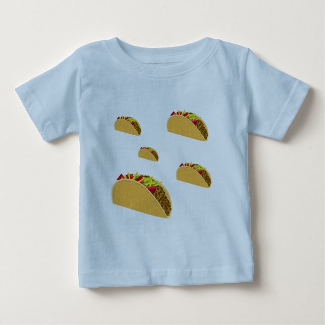 Taco Tuesday Design - Baby Fine Jersey T-Shirt (Devant)
