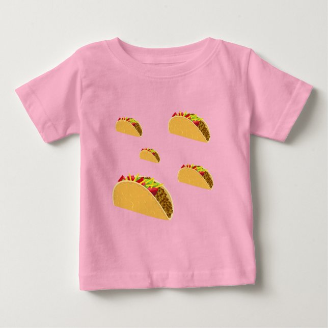 Taco Tuesday Design - Baby Fine Jersey T-Shirt (Devant)