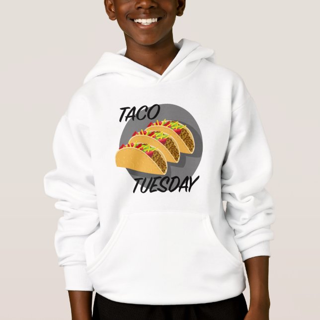 Taco Tuesday Design - Sweat - shirt à capuche de b (Devant)