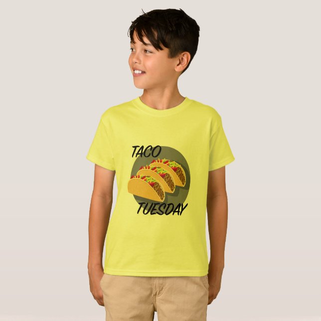 Taco Tuesday Design - T-Shirt de base pour enfants (Devant entier)
