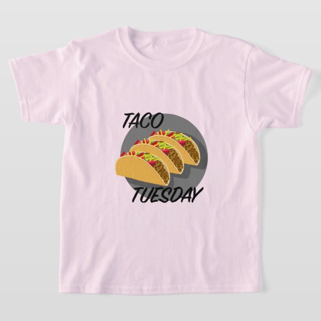 Taco Tuesday Design - T-Shirt de base pour enfants (Poser)
