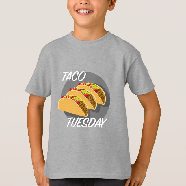 Taco Tuesday Design - T-Shirt de base pour enfants (Devant)