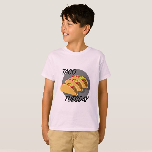 Taco Tuesday Design - T-Shirt de base pour enfants (Devant entier)