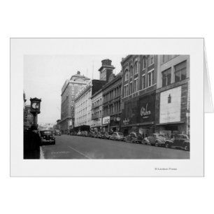 Tacoma, WA Vue de Broadway regardant vers le nord