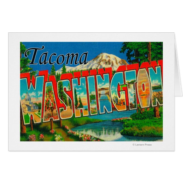 Tacoma, Washington - Scènes de grandes lettres (Devant horizontal)