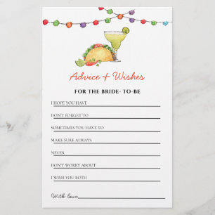 Tacos & Tequila Fiesta douche Conseils & Voeux