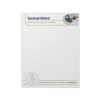 Tactical Civics™ bloc-notes 5,5" x 6" - 40 pages