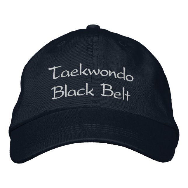 Taekwondo Black Belt - Casquette de baseball de la (Devant)
