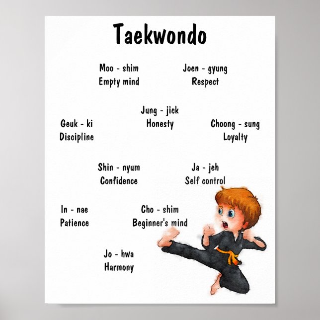 Taekwondo Poster (Devant)