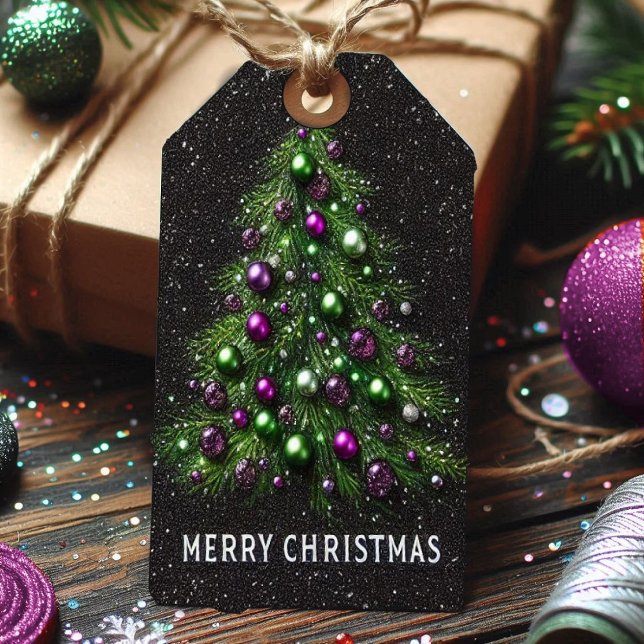 Tag cadeau de Noël, art stupéfiant, étiquettes d'i (Créateur téléchargé)