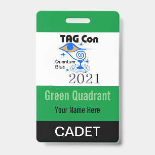 TAG Con 2021 - Quadrant Vert - Badge Cadet