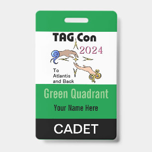 TAG Con 2024 - Quadrant Vert - Badge Cadet