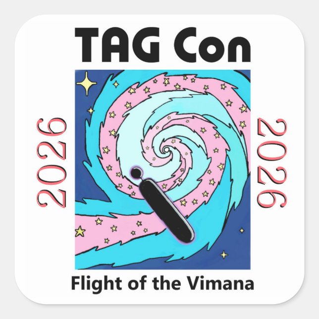 Tag Con 2026 - Flight of the Vimana Sticker (Devant)