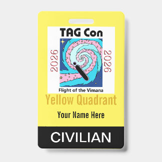 TAG Con 2026 - Yellow Quadrant - Civilian Badge