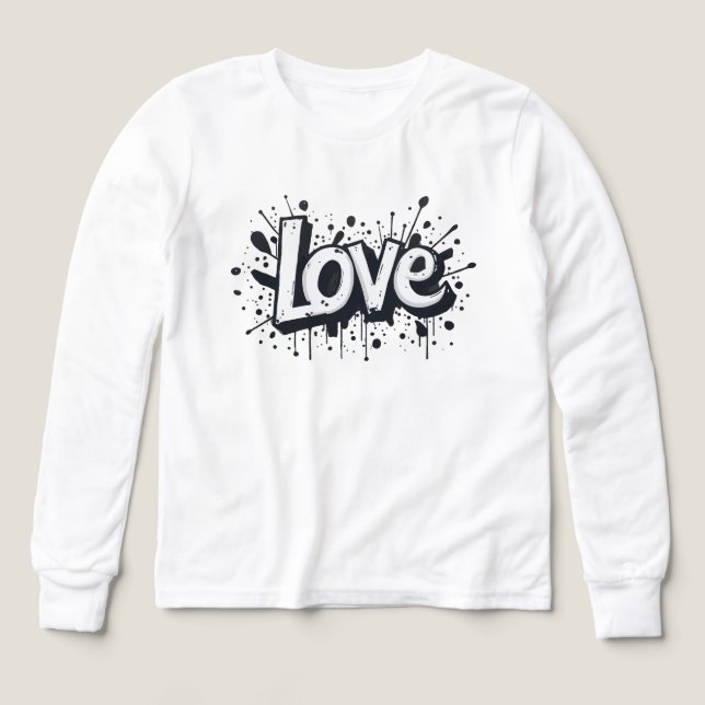 Tag d'amour monochrome (Motif recto)