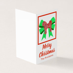 Tag de Noël du concepteur Cavapoo & Green Bow