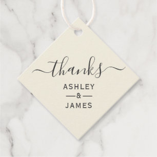 Tag Merci, étiquette cadeau Mariage Merci Favorise