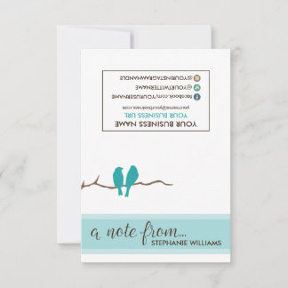 TAG Stylist Petites Birdies Cartes pour notes (tur