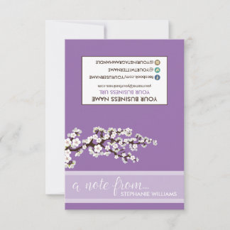 TAG Styliste Cherry Blossoms Cartes pour notes (vi