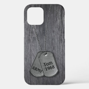 Tags de chien militaire sur Coque de bois-coque ip
