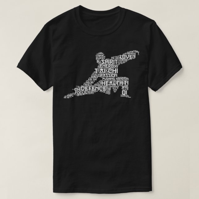 Tai Chi Mots Classique TShirt (Design devant)