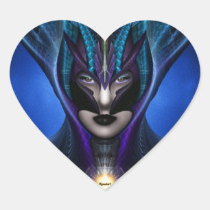 Taïdoushan Sai Shadow Blue Heart Stickers