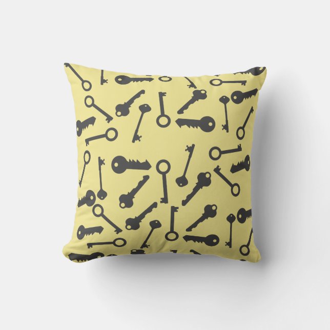 Taie de coussin à motif de formes de touches diffé (Recto)