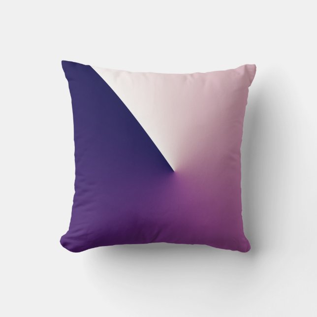 Taie de coussin en art abstrait rose violet (Recto)