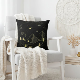 Taie de coussin pour chambre d'enfants avec lune e