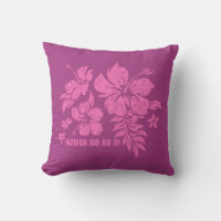 Taie de coussin réversible florale Hawaïenne Hibis