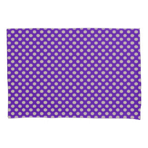 Taie d'oreiller à pois, Cœur Violet
